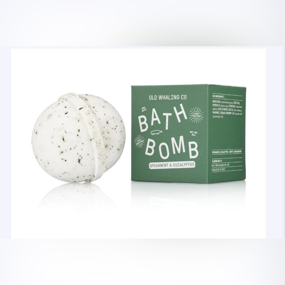 Old Whaling Bath Bomb Spearmint & Eucalyptus relaxing scents